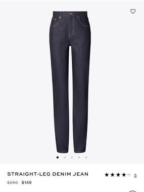 Tory Burch Straight-Leg Jeans in Dark Indigo